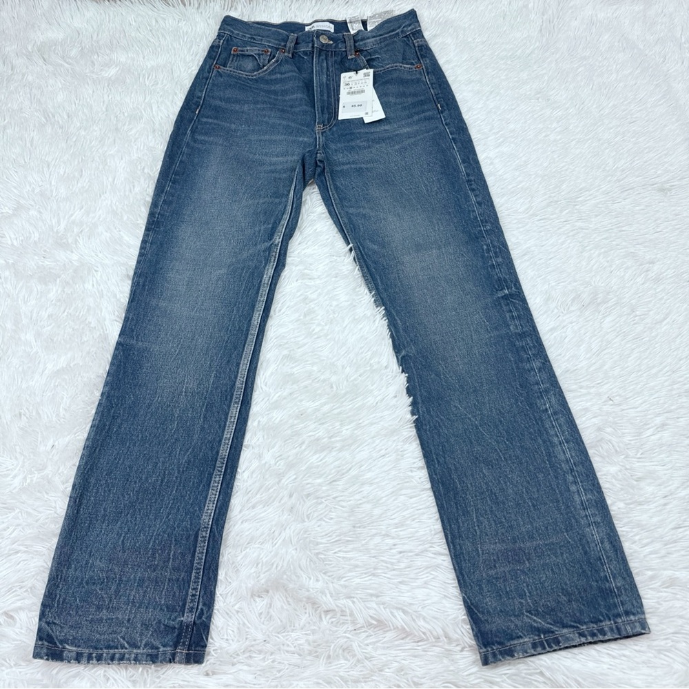 Zara Women's Boyfriend Jeans - Blue